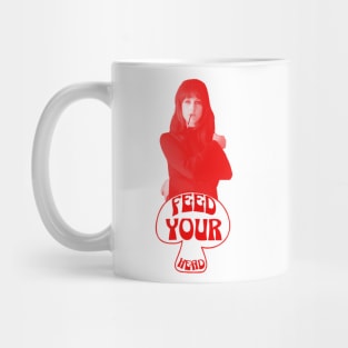 Feed Your Head (Red and White) Mug